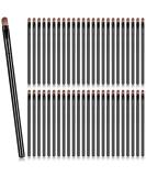 48 Piece Flat Makeup Brushes Set for Concealing, Blending, and Setting - Portable Synthetic Beauty Tools in Black - Buy Online on SooperMarket.com