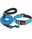 Haapaw Reflective Dog Collar - Soft Neoprene & Breathable Nylon for Small to Medium Dogs - Blue Size S (1-Pack) - International Shipping Available - Buy Online on SooperMarket.com