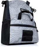 SURVIVOR Chalk Bucket with Iconic Topographical Map - Large Size Chalk Bag for Climbing & Bouldering - Light Gray Chalk Pot with Magnetic Closure, 2 Zippered Pockets, 2 Side Pockets & 4 Brush Holders - Buy Online on SooperMarket.com