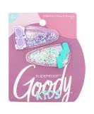 Goody Kids Slideproof Hair Snap Clips - Nostalgia Glitter (2 Count) | Hinge Clips for All Hair Types - Pain-Free Accessories for Women and Girls - Buy Online on SooperMarket.com
