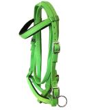 Shop JF-Reitsport Nylon Bridle Set with Reins - Bitless Cob in Green | International Shipping Available - Buy Online on SooperMarket.com
