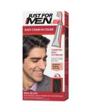 Just For Men Easy Comb-In Color, Hair Coloring for Men with Comb Applicator - Real Black, A-55 Real Black 1 Count (Pack of 1) - Buy Online on SooperMarket.com