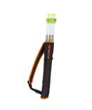 Allen Youth Archery Compact Back Quiver - Orange/Black | Lightweight & Durable - Buy Online on SooperMarket.com