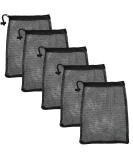 Mesh Bags Drawstring Bag Camping Nylon Mesh Drawstring Bag Durable Mesh | Mesh Gift Bags for Storage Mesh Bag with Drawstring Cord Lock Closure jirra 5 PCS / 11.4*7.4 inch - Buy Online on SooperMarket.com