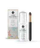 BL Lash Shampoo 50ml Bottle + Cleansing Brush | Gentle Citrus Foam Bath for Eyelash Extensions | Eye Makeup Remover | Easy-to-Use - Buy Online on SooperMarket.com