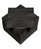 HEKU 100 Black Napkins | 3-Layer 33x33cm | Stylish & Highly Absorbent | Uniform Quality for Events & Gastronomy | Practical 5-Pack - Buy Online on SooperMarket.com