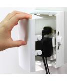 Baby Safety Outlet Cover BOX Patent Pending Double Lock for Much Better Toddler Proofing, Easier Operation, Simple 3 Step Install with Included Screws. Provides Extra Space Inside for Plugs,Adapters White 1 Count (Pack of 1) - Buy Online on SooperMarket.com