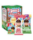 Denzel's Dog Treats Mini Birthday Gift Box - Birthday Cake Chews with Peanut Butter & Strawberry + Balloon shaped Treats with Coconut & Apple - 110g - Buy Online on SooperMarket.com