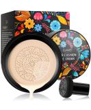 CC Cream Foundation & BB Cream - Long-Lasting Liquid Foundation & Concealer | Mushroom Air Cushion for Even Skin Tone (Ivory) - Perfect for All Skin Types - Buy Online on SooperMarket.com