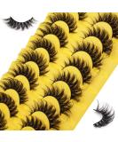 6D Cat Eye False Eyelashes - 9 Pairs of Natural Curly and Dramatic Fluffy Mink Lashes (G886) - Buy Online on SooperMarket.com