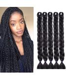 Shop Tess 41 Jumbo Braids Extensions - 5PCs 165g Synthetic Crochet Hair (Black) - International Shipping Available - Buy Online on SooperMarket.com