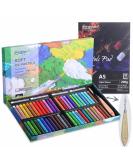 YNTCHENG Soft Oil Pastels Set - 52 Colors for Kids and Artists | Professional Pastels Art Supplies with Pad and Scraper - Buy Online on SooperMarket.com