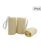 Bleu Bath 3-Pack Pure 5 Loofah Bath Body Scrubber Sponge - 100% Natural and Organic Exfoliating Luffa for Men, Women, and Sensitive Skin - Buy Online on SooperMarket.com