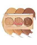Ruby Kisses 3-in-1 Contour Palette for Oily and Dry Skin - Light - Buy Online on SooperMarket.com