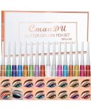 Gireatick 16PCS Liquid Glitter Eyeliner Set - High Pigmented Colors for Brightened Eyes | Waterproof Metallic Shimmer Eyeshadow Kit - Buy Online on SooperMarket.com