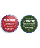 SK INFINITY Face and Body Paint 18ml - Water Based Single Cake Makeup (RED & DR. GREEN) - Buy Online on SooperMarket.com