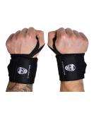 Gymreapers Weightlifting Wrist Wraps (Competition Grade) 18" Professional Quality Wrist Support with Heavy Duty Thumb Loop - Best Wrap for Powerlifting, Strength Training, Bodybuilding 18" Black - Buy Online on SooperMarket.com