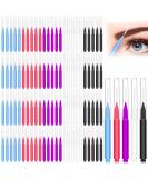 100Pcs Micro Eyebrow & Eyelash Comb Brush with Cap - Multifunctional Brow Lamination Spoolies for Eyebrows - Portable Brow Brushes for Extensions (5 Colors) - Buy Online on SooperMarket.com
