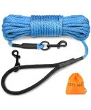 Joytale 15m Reflective Dog Leash - Padded Handle 2 Carabiner Hooks Nylon Training Line for Small Dogs & Puppies - Blue | International Shipping - Buy Online on SooperMarket.com