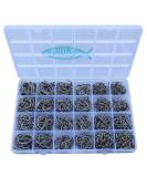 Fishing Hooks Freshwater Saltwater Fish Hooks Bulk Fishing Hooks Set Worm Catfish Hooks Fish Gear Equipment Supplies 800pcs - Buy Online on SooperMarket.com