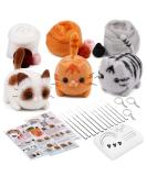 Needle Felting Starter Kit for DIY Ragdoll Cat & Garfield Keychains - Includes Felting Tools and Instructions - Buy Online on SooperMarket.com