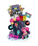 20 PCS 80s 90s Cake Toppers Retro Hip Hop Cake Decorations for Born in the 80's 90 s Decade Throwback Party Decorations Supplies (style 1) - Buy Online on SooperMarket.com