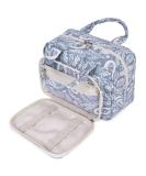 Large Blue Leaf Toiletry Bag - Travel Makeup Organizer for Women - Buy Online on SooperMarket.com
