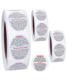 Goiio 1500 Pcs Candle Warning Labels - Candle Safety Stickers for DIY Candle Making - 1.5inch White Jar Container Stickers - Buy Online on SooperMarket.com