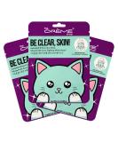 The Crème Shop Korean Skin Care Animal Face Mask Sheet 3 Pack (Kitten) - Buy Online on SooperMarket.com