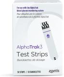 AlphaTRAK 3 Test Strips for Use 3 Blood Glucose Monitoring System for Cats, Dogs, and Horses 50 Test Strips - Buy Online on SooperMarket.com