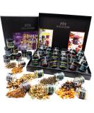 Hallingers Merry Christmas Tea Gift Set | 24 Vegan Varieties in Screw Glasses | Perfect for Advent Mother's Day & Father's Day | Unique Gift Ideas for All Occasions - Buy Online on SooperMarket.com