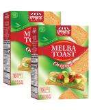 Snacktery Original Melba Toast Crackers - All Natural Thin and Crispy Flatbread Crackers - Classic Mini Toasts for Dips Spreads Salads - Tostadas Melba - 7 Oz Pack of 2 - Buy Online on SooperMarket.com