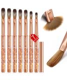 Saviland 7 PCS Kolinsky Acrylic Nail Brush Set for Acrylic Application - Golden Brushes for Nail Extension, Carving - Home DIY and Salon Use - Sizes 4/6/8/10/12/14/16 - Buy Online on SooperMarket.com