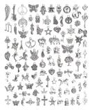 JIALEEY Wholesale Bulk Lots Jewelry Making Silver Charms Mixed Smooth Tibetan Silver Metal Charms Pendants DIY for Necklace Bracelet Jewelry Making and Crafting  100 PCS - Buy Online on SooperMarket.com
