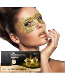 24k Gold Eye Masks - Dark Circles & Puffiness Treatment - 8 PCS Honeycomb Under Eye Patches - Reduce Wrinkles & Puffy Eyes - Eye Care Gift for All Ages - Buy Online on SooperMarket.com