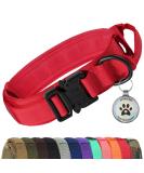 Joytale Tactical Dog Collar for Large Dogs | Durable with Handle & QR Code Tag | Premium Red Dog Collar - International Shipping Available - Buy Online on SooperMarket.com