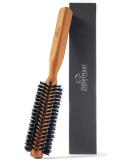 ZilberHaar Styler Hair and Beard Brush - 1.3 Stiff Boar Bristles - Round Brush with Pearwood Handle - 222 Bristle Plugs - Beard Grooming Brush for Men - Buy Online on SooperMarket.com