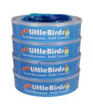 Buy Little Birds 4x Refill Cassettes for Angelcare Windeiler & Litter Licorn II - Up to 320 Diapers - 7-Layer Odor Protection - Buy Online on SooperMarket.com