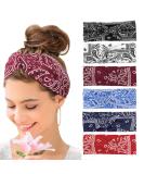 Kavya Wide Hair bands for Women Boho Headbands for Women's Hair Elastic Soft 6 Pieces Headband Print Head bands Adult Women Accessories Yoga Sports Hairband Multicoloured Thin Headscarf Set-1 - Buy Online on SooperMarket.com