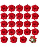 24 Pieces Red Rose Flower Hair Clips and Brooches for Women and Girls - Elegant Boho Floral Hair Accessories - Buy Online on SooperMarket.com