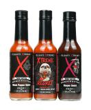 Elijah's Xtreme Award Winning Hot Sauce Variety Pack - Ghost Pepper, Scorpion Pepper, Carolina Reaper Hot Sauces (3 Bottles) - Buy Online on SooperMarket.com