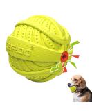 Laroo dog toys dogball squeaker durable natural rubber dog football squeakers throw dog balls cotton stuff for small & large dogs. ... 9cm green - Buy Online on SooperMarket.com