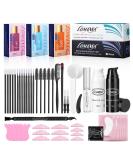 Lomansa Lash Lift Kit with Black Color - 4 in 1 Eyelash and Eyebrow Coloring Kit for Perming, Curling, and Lifting - Buy Online on SooperMarket.com