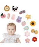 Midodo 15 pieces baby hair clips tiny bow hair clips for newborn no slip toddler mini hair clip bar rettes hair accessories for baby fine hair girl toddler 12 pieces - Buy Online on SooperMarket.com