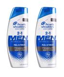 Head & Shoulders For Men Full & Thick 2 in 1 Dandruff Shampoo + Conditioner 12.8 FL OZ - Pack of 2 - Buy Online on SooperMarket.com