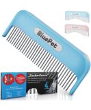 Bluepet "Zauberkamm" patented with rotating & subsequent tines - for long -haired dogs and cats - removes knots and dismantles the fur - also for humans blue - Buy Online on SooperMarket.com
