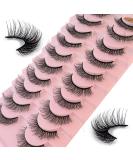 7D01 Russian Strip Lashes 10 Pairs - Reusable & Natural Look Faux Mink Lashes - Buy Online on SooperMarket.com