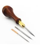 3pcs Leathercraft Switzerland Steel Sewing Stitching Needles & Awl Set - Buy Online on SooperMarket.com