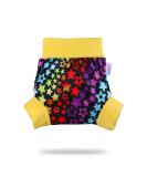 Petit Lulu Pull Up Cloth Nappy Wrap - Size M | Reusable Washable Diaper Cover | European Made (Rainbow Stars) - Buy Online on SooperMarket.com