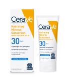 CeraVe 100% Mineral Sunscreen SPF 30 | Face Sunscreen with Zinc Oxide & Titanium Dioxide for Sensitive Skin | With Hyaluronic Acid, Niacinamide, and Ceramides | 2.5 oz 2.5 Fl Oz (Pack of 1) - Buy Online on SooperMarket.com